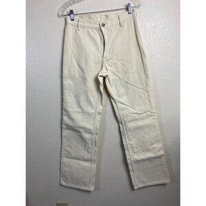 J. Galt Corduroy‎ wide leg Pants womens size Medium Cream Y2K 90s Streetwear